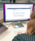 Click Rain Associate Director of Marketing, Bailey Wood, using Google Gemini at her desk.